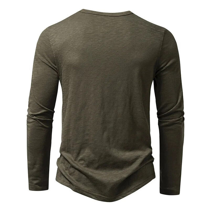 Classic Men's Henley Shirt, Soft 100% Cotton, Slim Fit 6