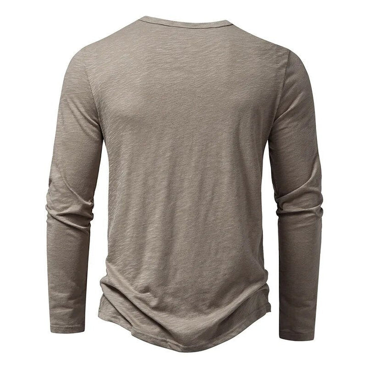 Classic Men's Henley Shirt, Soft 100% Cotton, Slim Fit 3