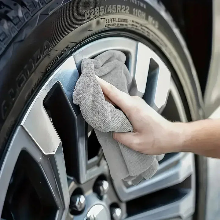 5-Piece Microfiber Cleaning Cloth Set - Soft & Absorbent, Reusable 5