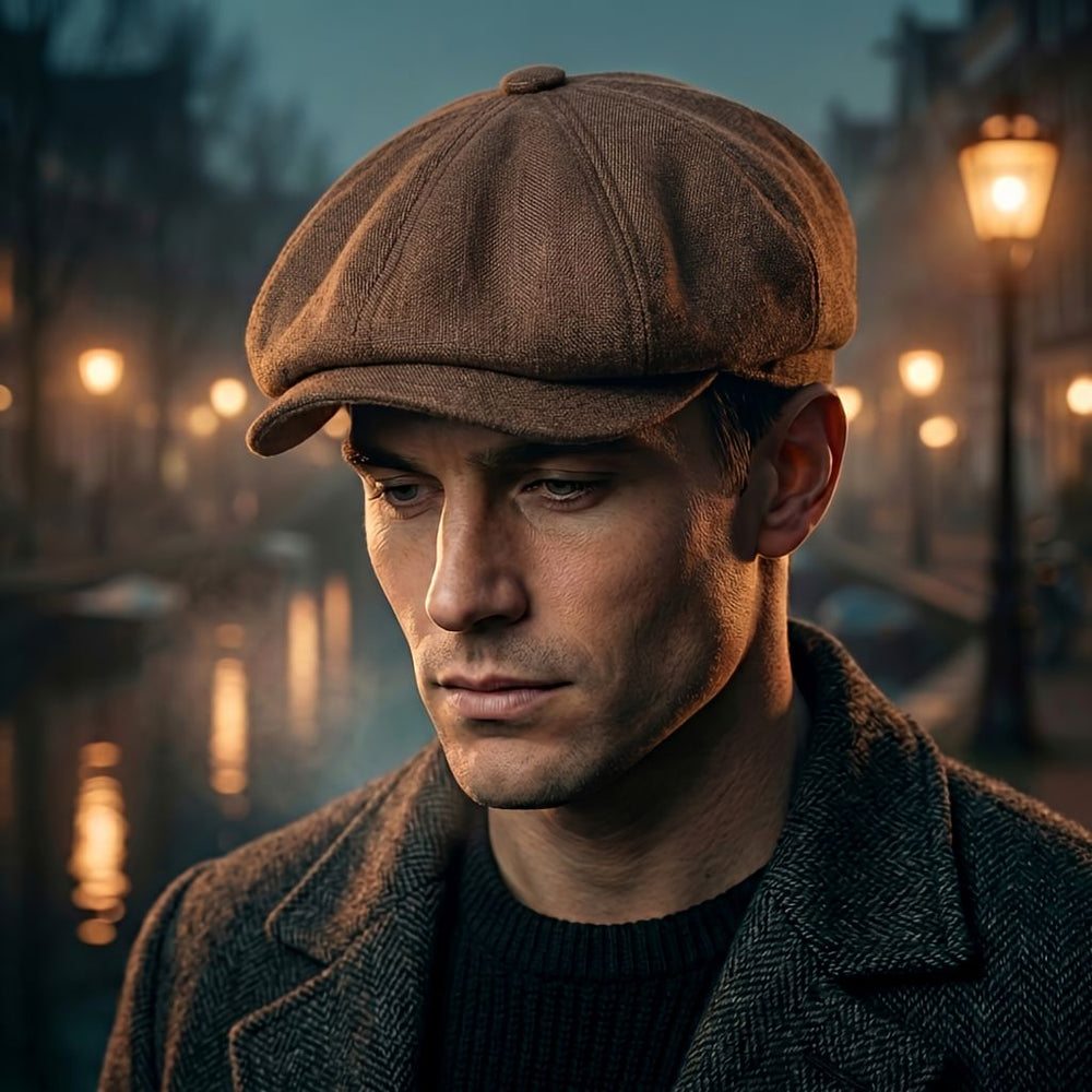Vintage Flat Cap - Classic Newsboy Hat in Retro Style 2