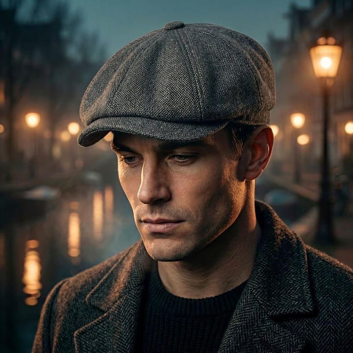 Vintage Flat Cap - Classic Newsboy Hat in Retro Style 5