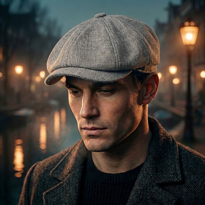 Vintage Flat Cap - Classic Newsboy Hat in Retro Style 4