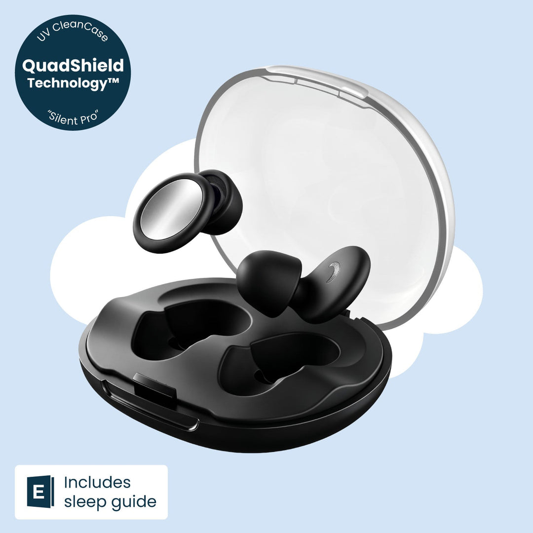 Silent Pro Sleep Earplugs with 4-Layer Noise Reduction and UV Case 17