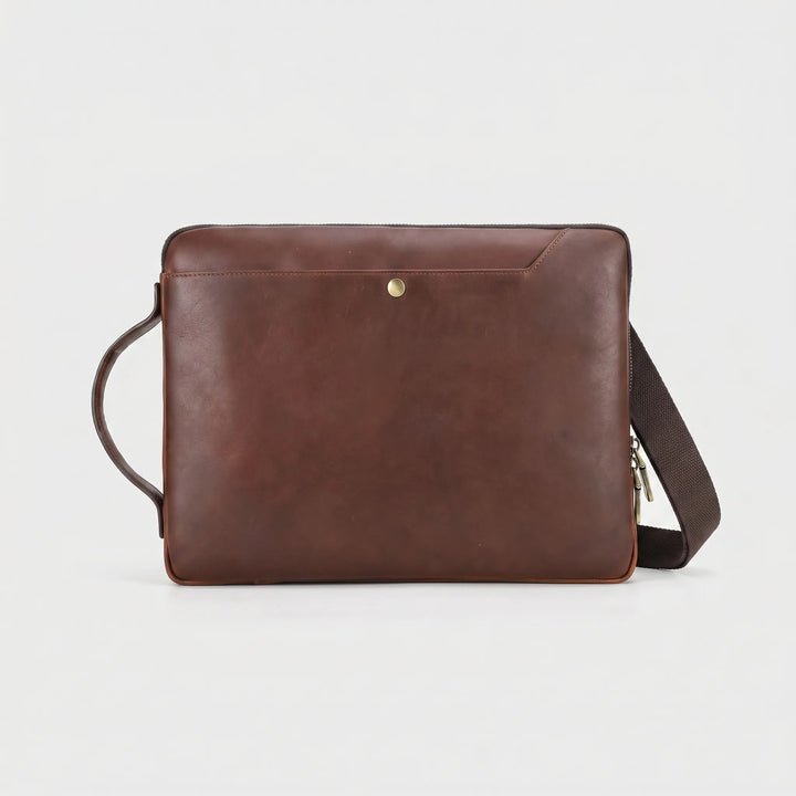 Slim Structured Laptop Briefcase - Luxaro