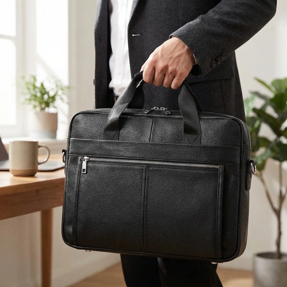 Slim Structured Laptop Briefcase - Vexaro