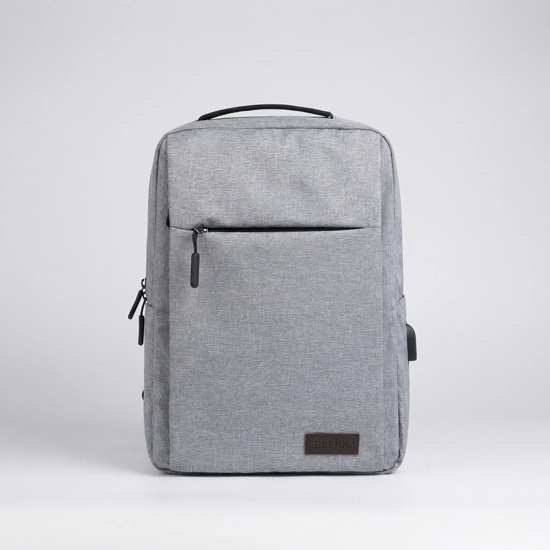 Slim Water-Resistant Laptop Backpack With USB - Packavio