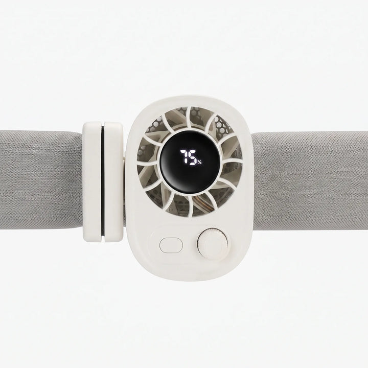 Small Clip On Fan With Display - Aerogrip