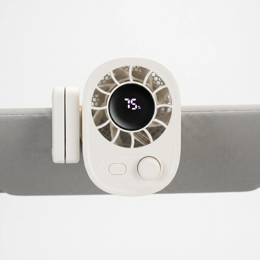 Small Clip On Fan With Display - Aerogrip