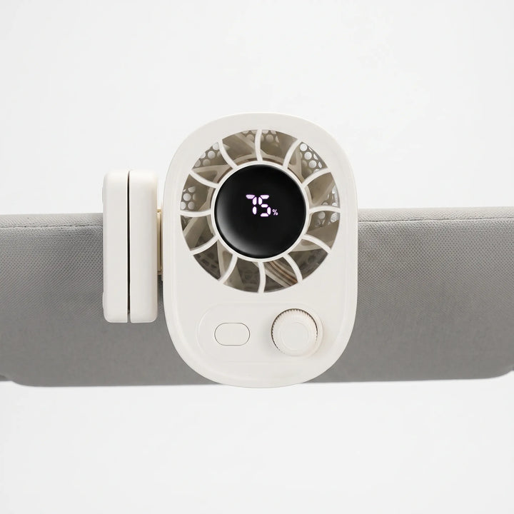 Small Clip On Fan With Display - Aerogrip