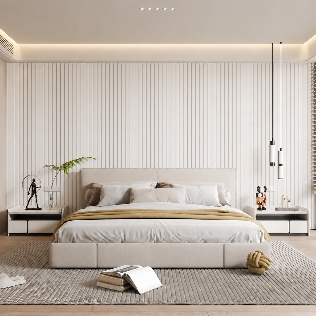 Self-Adhesive Peel and Stick 3D Slat Wall Panel Rolls 9
