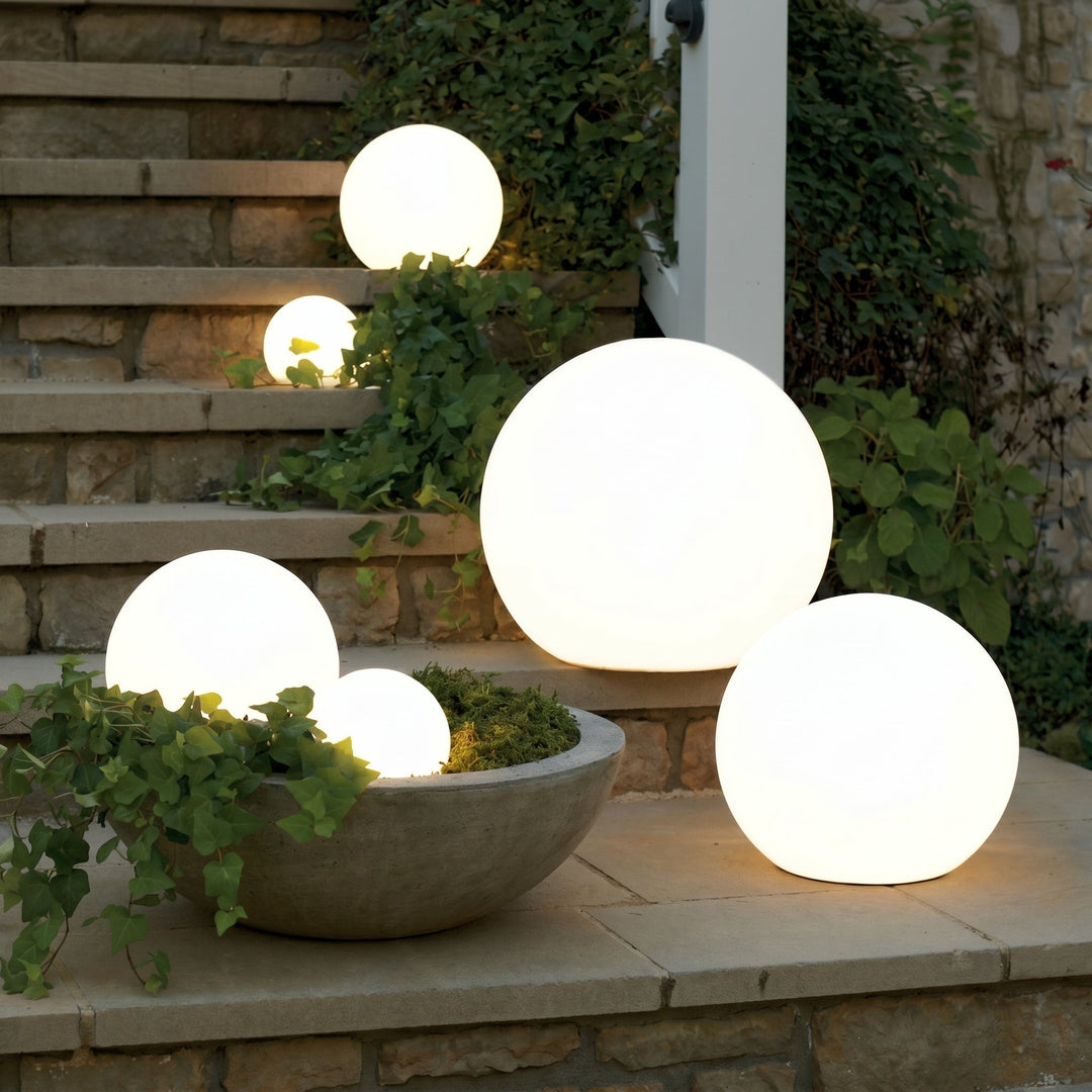 Solar Powered Garden Orb Light – Wireless Waterproof Outdoor Lamp 1