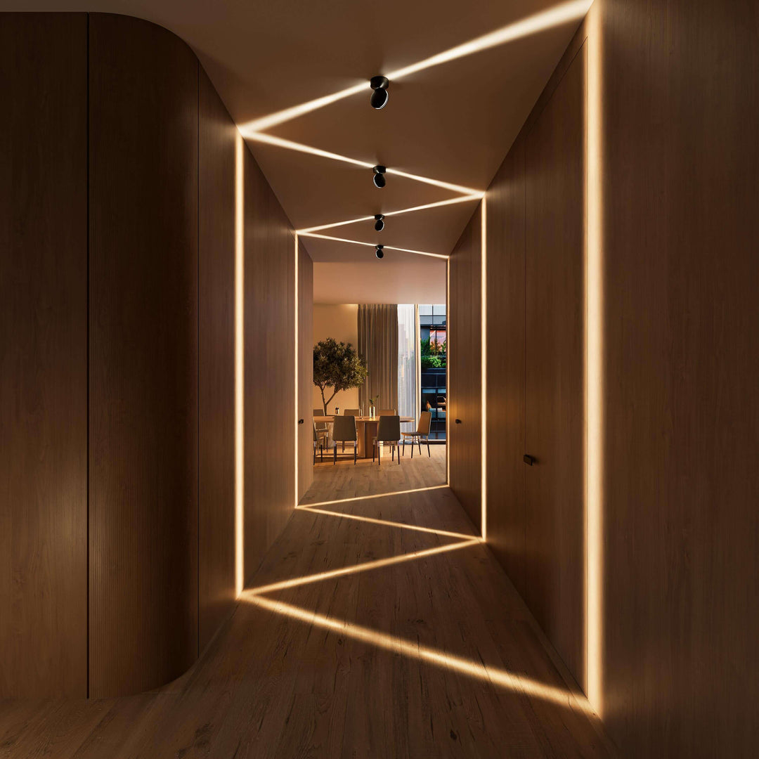 LED Wall Sconce with Spotlight Function | 360° Rotating Head | Square Beam 10