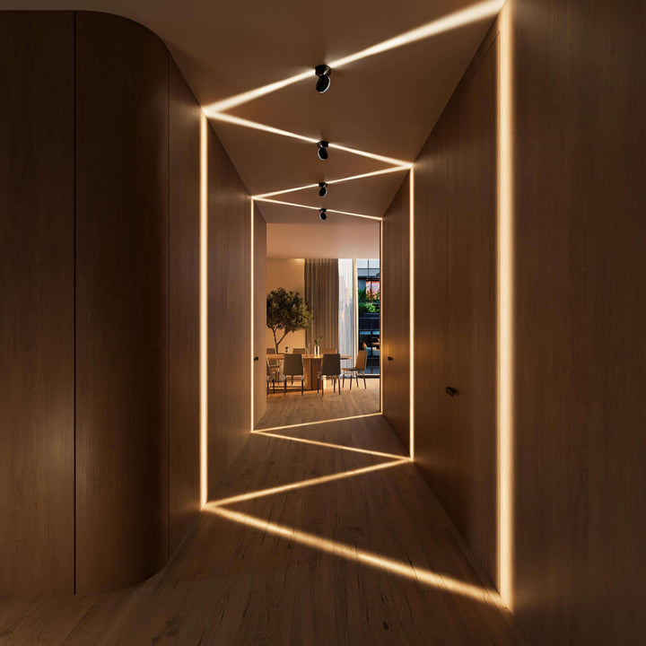 LED Wall Sconce with Spotlight Function | 360° Rotating Head | Square Beam 10
