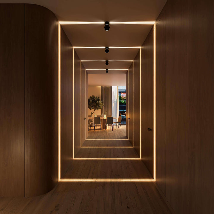 LED Wall Sconce with Spotlight Function | 360° Rotating Head | Square Beam 18