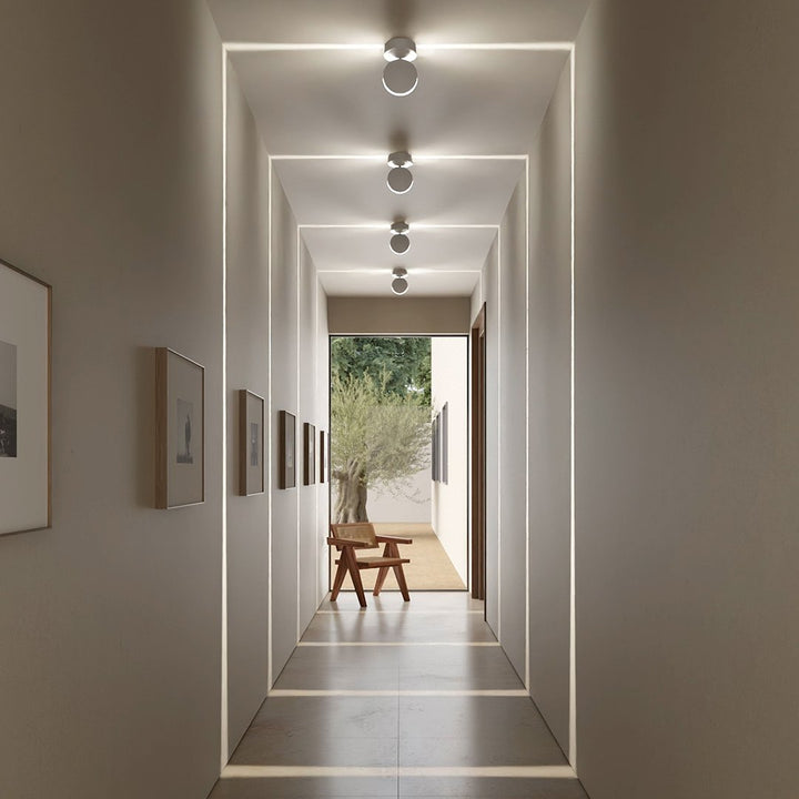 Modern LED Wall Light with 360° Rotating Head and Dual-Beam Square Light Effect 5