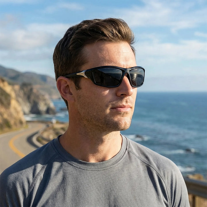 Sporty Wraparound Sunglasses - Optixar