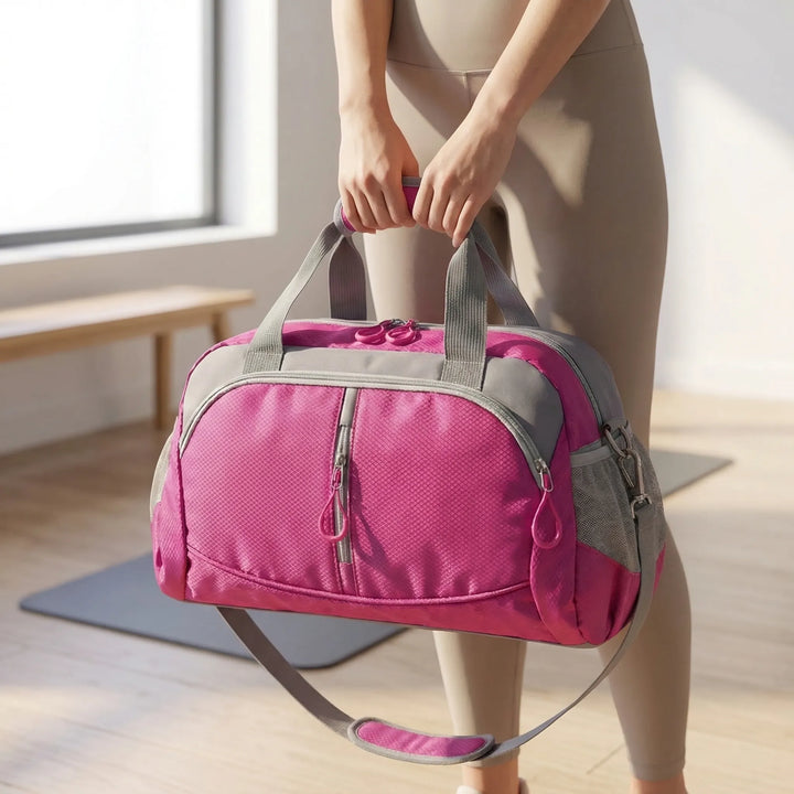 Sporty Zip-Closure Travel Duffel Bag - Roamix
