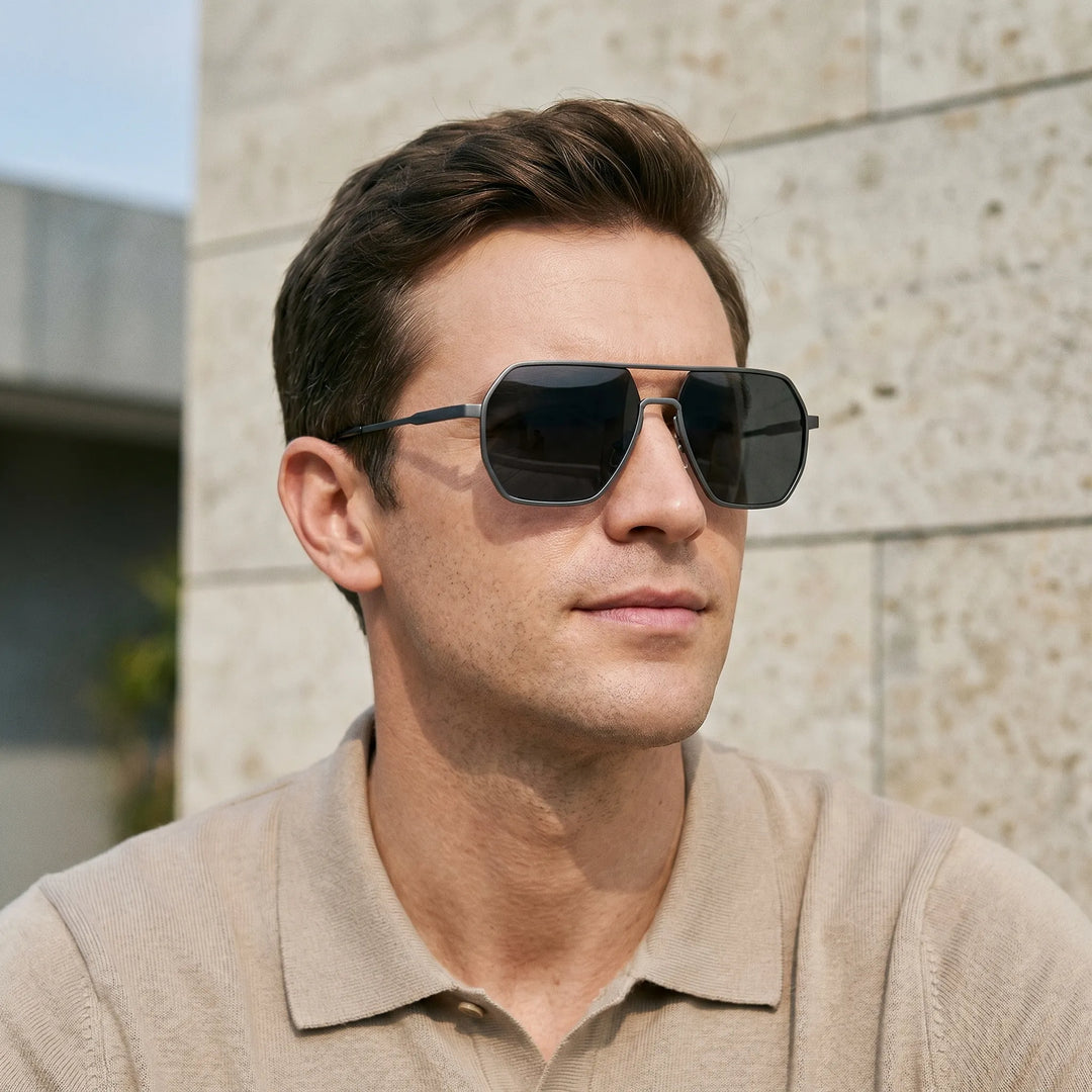 Square Aviator Sunglasses - Avioc
