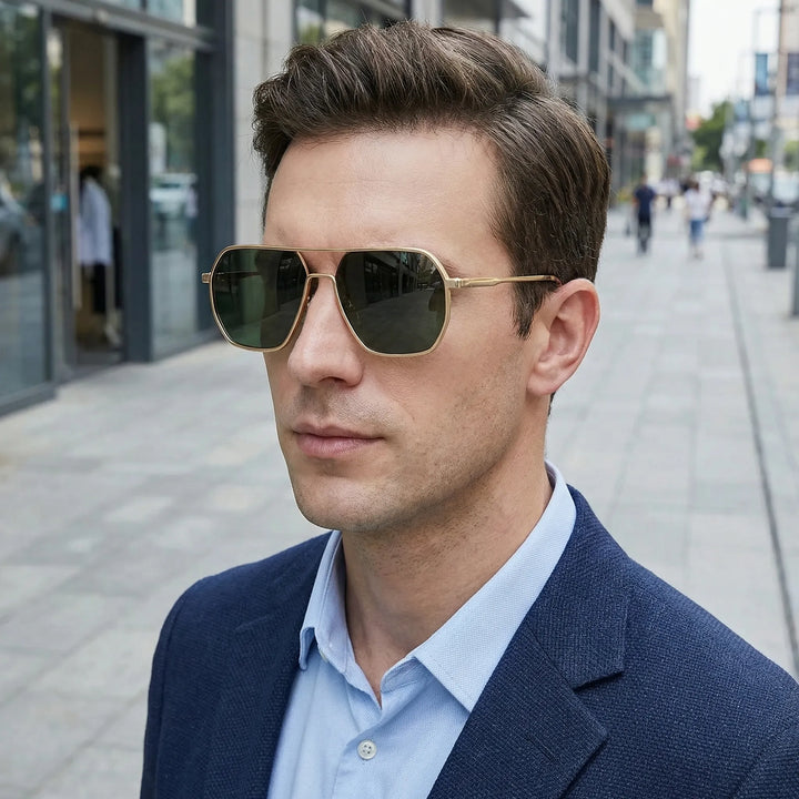 Square Aviator Sunglasses - Avioc