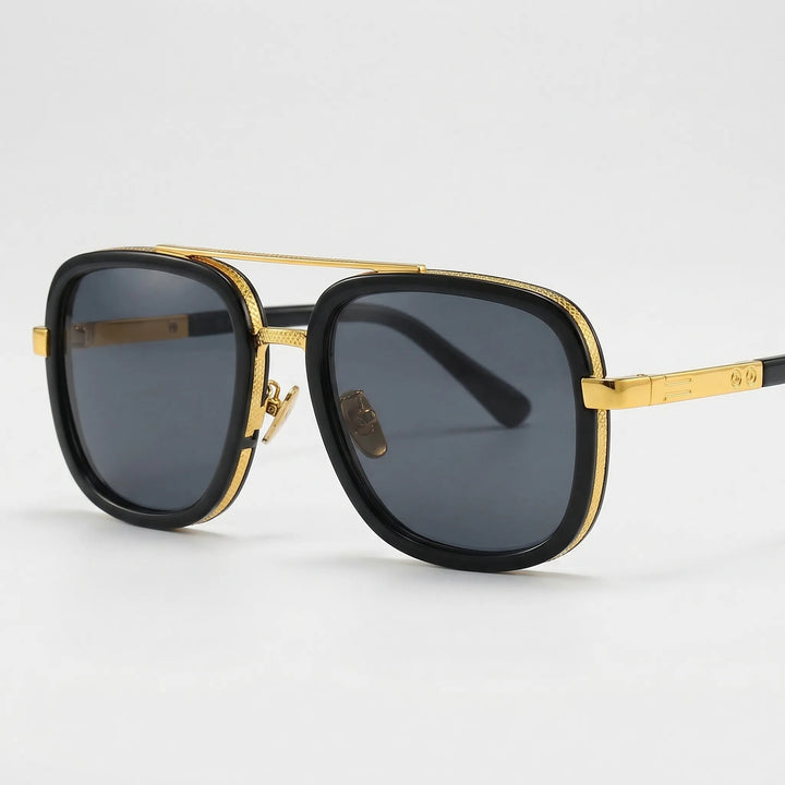 Square Frame Double Bridge Sunglasses - Lumina