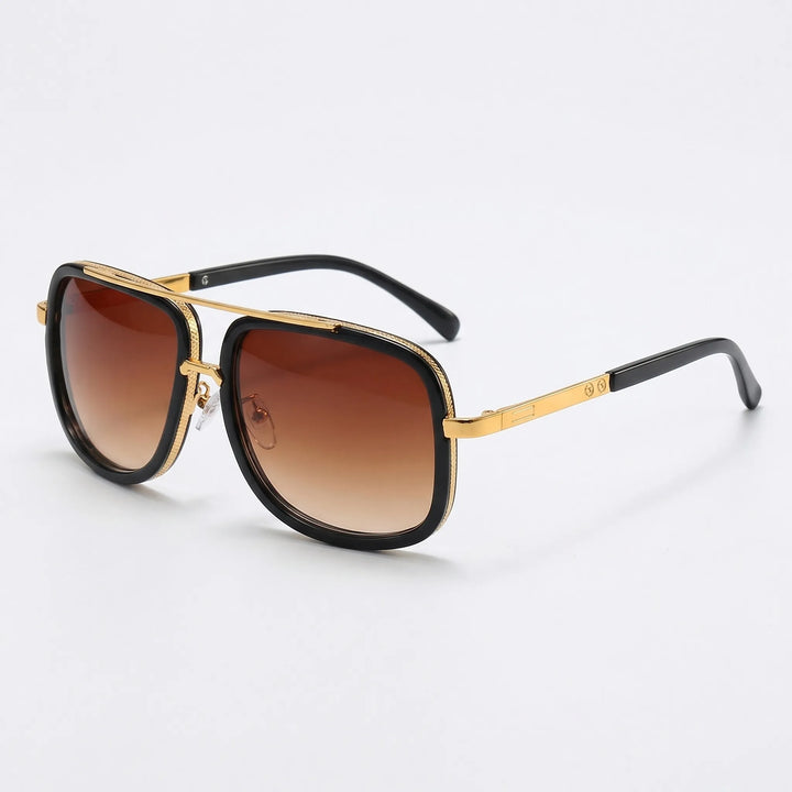 Square Frame Double Bridge Sunglasses - Lumina