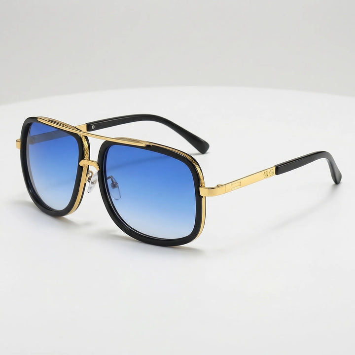 Square Frame Double Bridge Sunglasses - Lumina