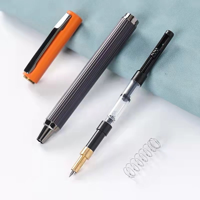Retractable Fountain Pen with Steel Nib in Five Colors 9