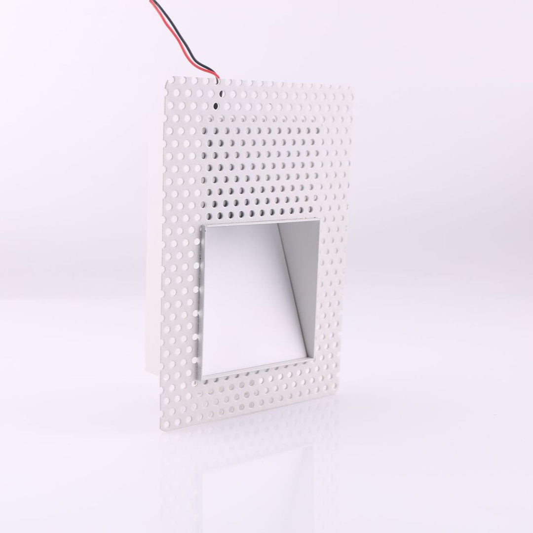 Recessed LED Stair Light, Frameless Stainless Steel Wall Fixture, White 11