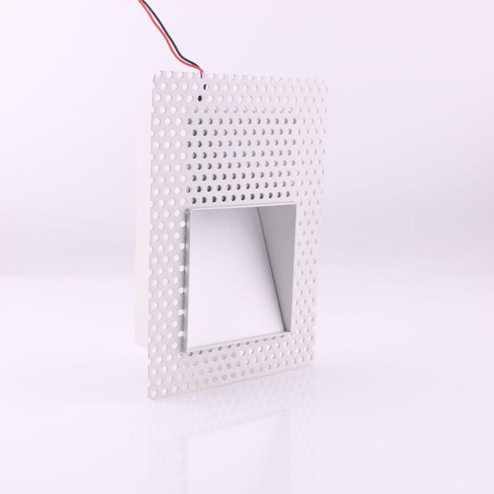 Recessed LED Stair Light, Frameless Stainless Steel Wall Fixture, White 11
