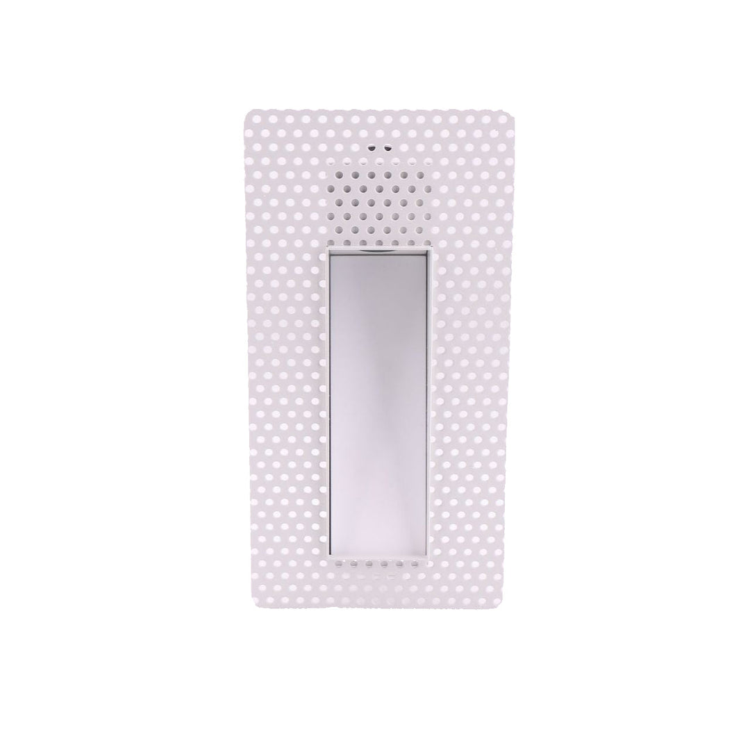 Recessed LED Stair Light, Frameless Stainless Steel Wall Fixture, White 15