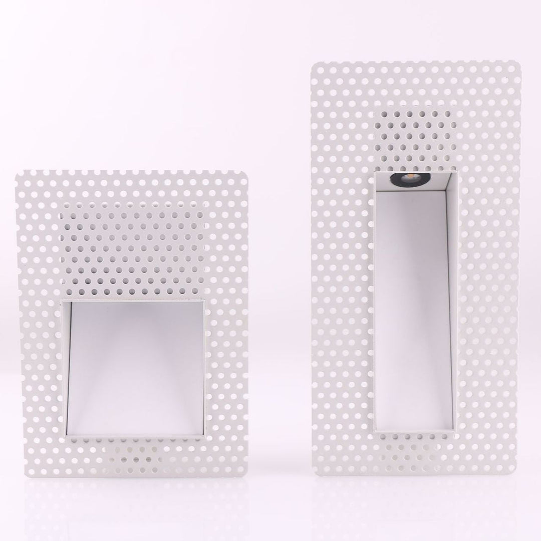 Recessed LED Stair Light, Frameless Stainless Steel Wall Fixture, White 17
