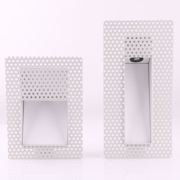 Recessed LED Stair Light, Frameless Stainless Steel Wall Fixture, White 17