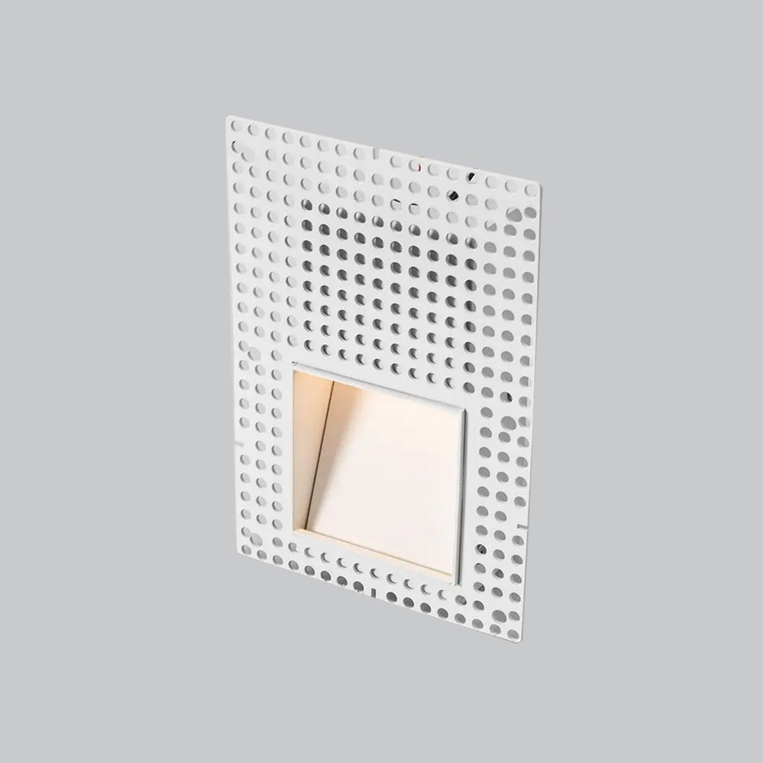 Recessed LED Stair Light, Frameless Stainless Steel Wall Fixture, White 2