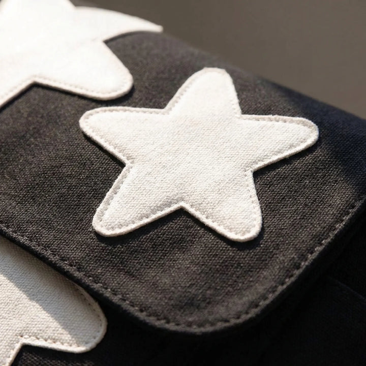 Star Appliqué Messenger Bag - Stellora