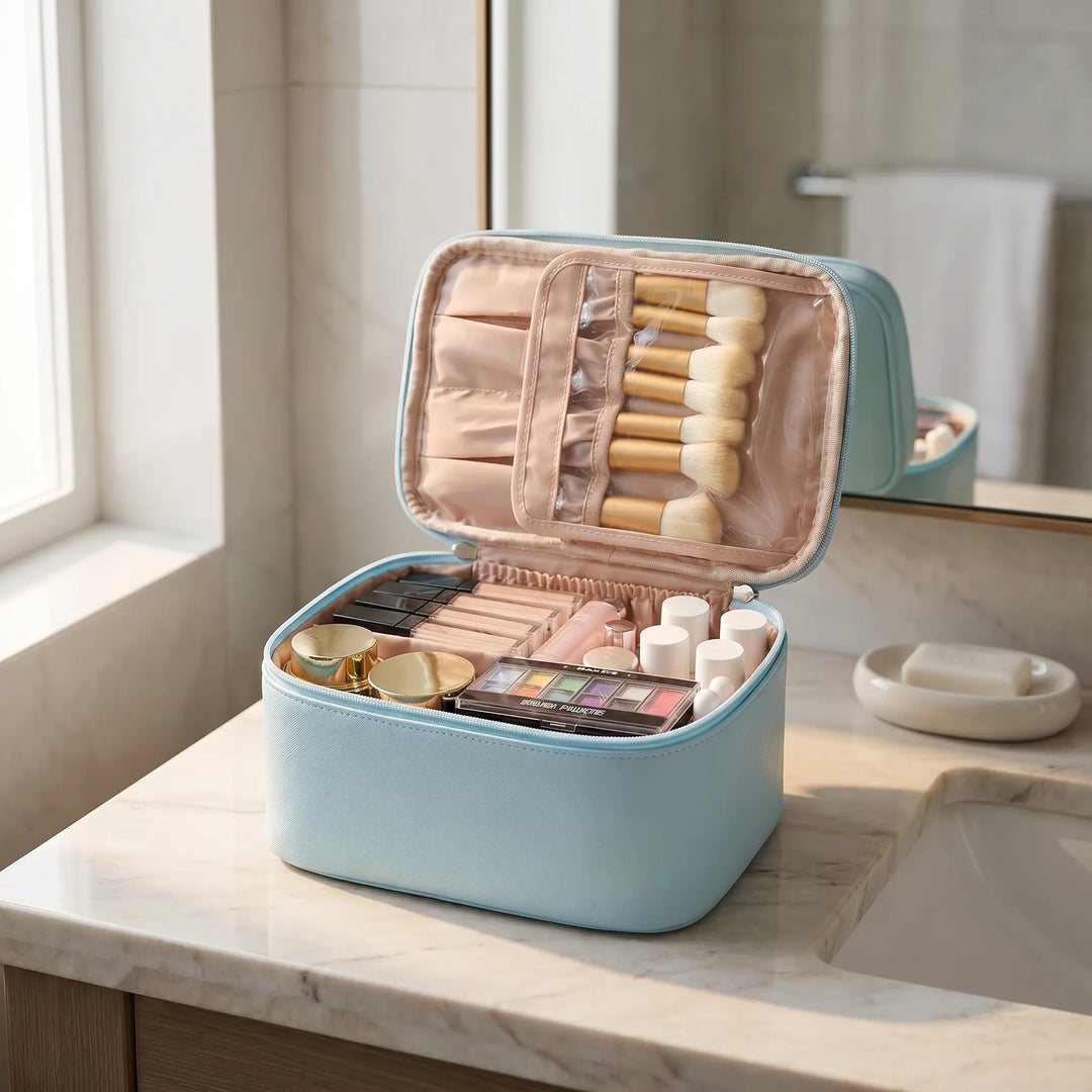 Structured Cosmetic Travel Bag - Valoriq