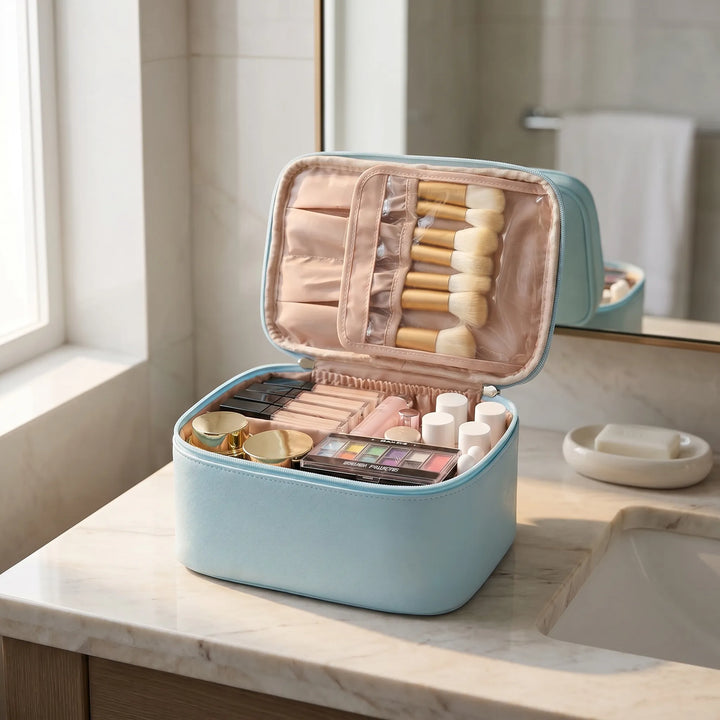 Structured Cosmetic Travel Bag - Valoriq