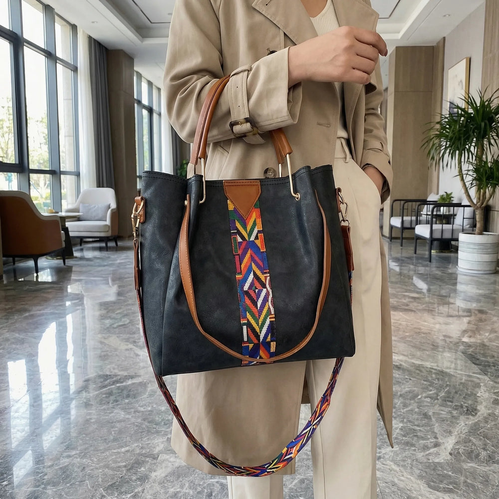 Structured Crossbody Tote Bag - Vivera