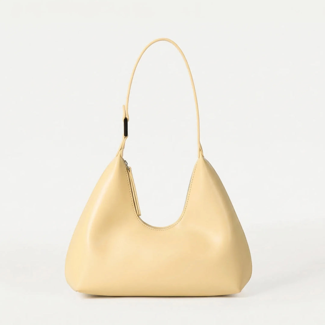 Structured Curved Shoulder Bag - Avelia