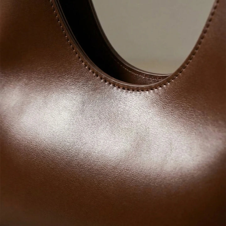 Structured Curved Shoulder Bag - Avelia