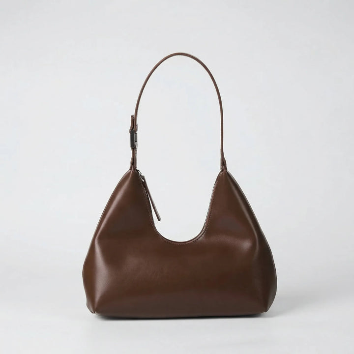Structured Curved Shoulder Bag - Avelia
