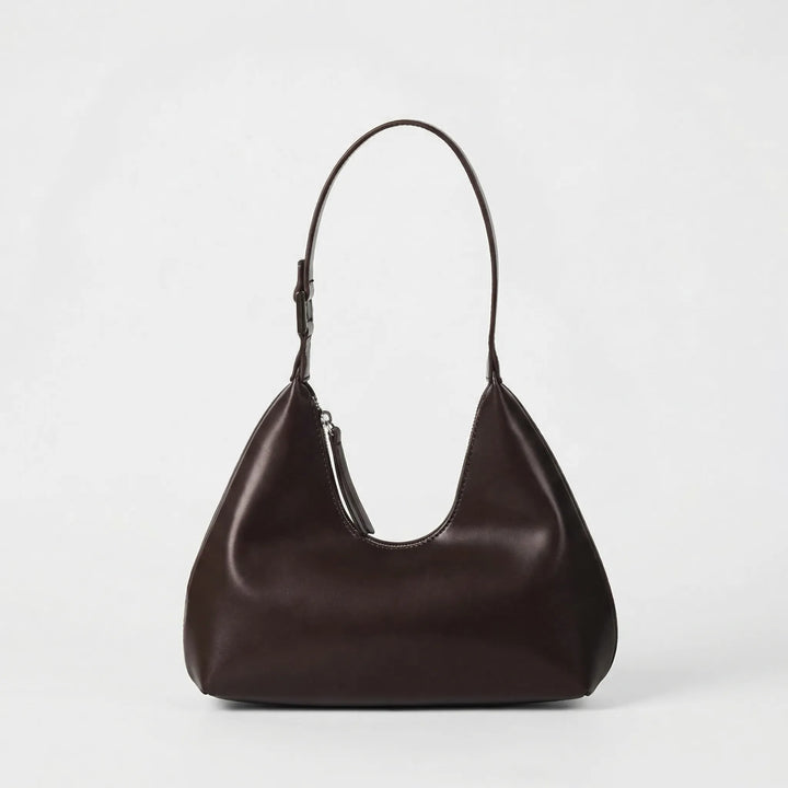 Structured Curved Shoulder Bag - Avelia