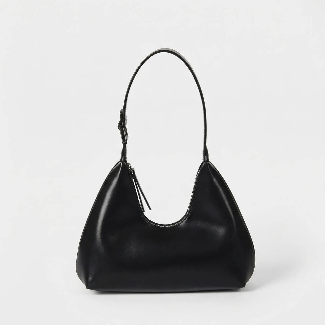 Structured Curved Shoulder Bag - Avelia