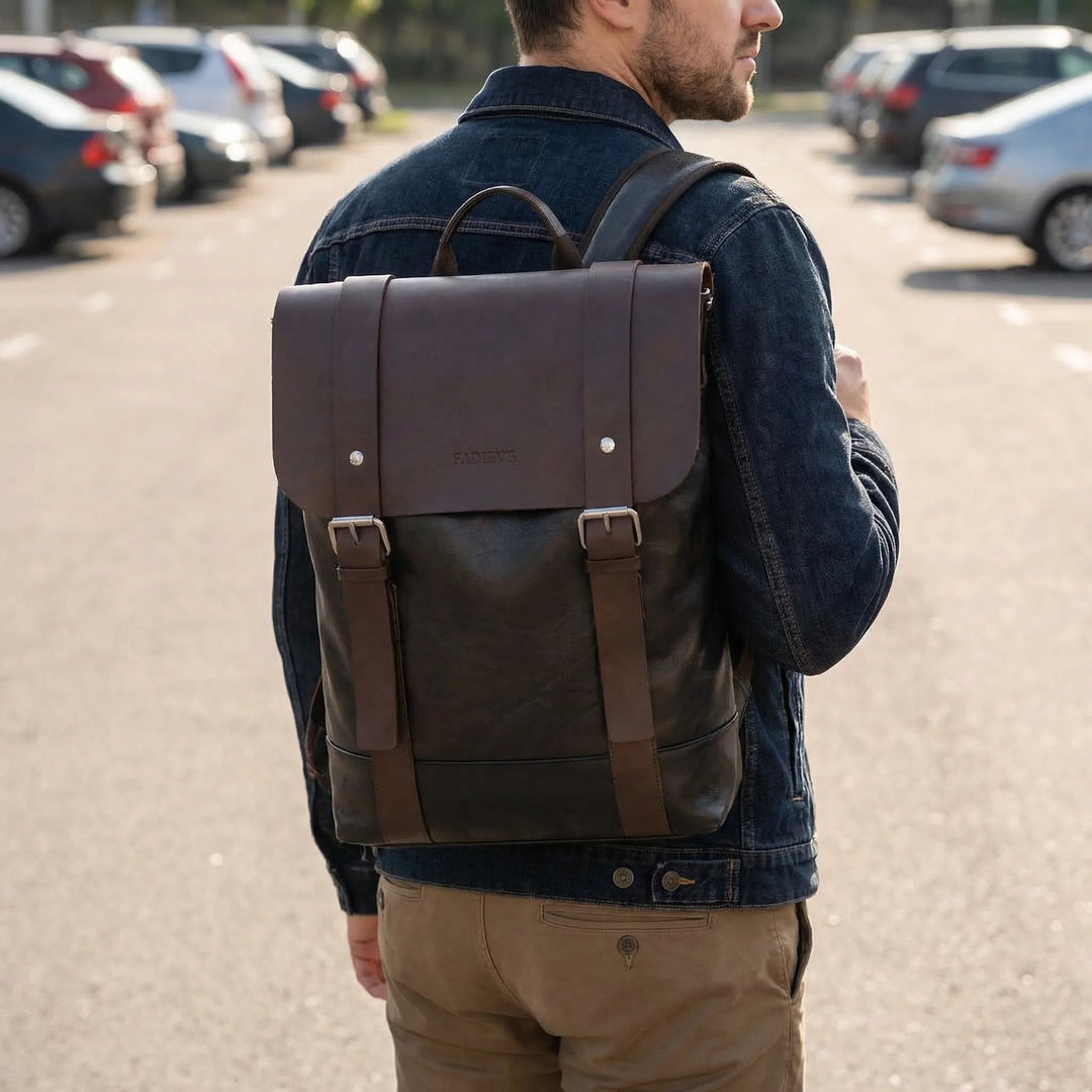Structured Daily Flap Backpack - Veltora