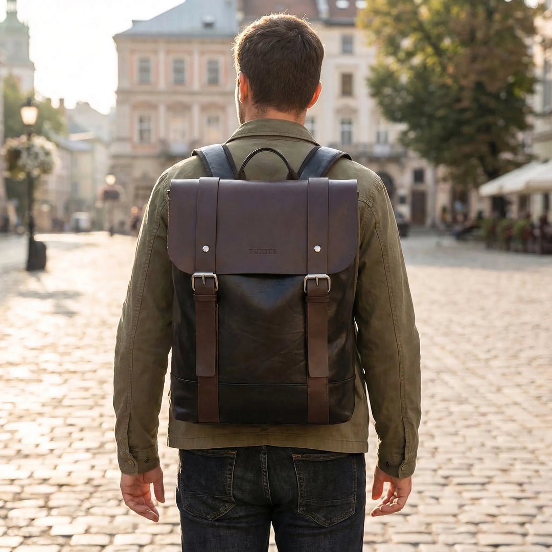 Structured Daily Flap Backpack - Veltora