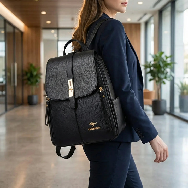 Structured Flap Top Backpack - Veloza