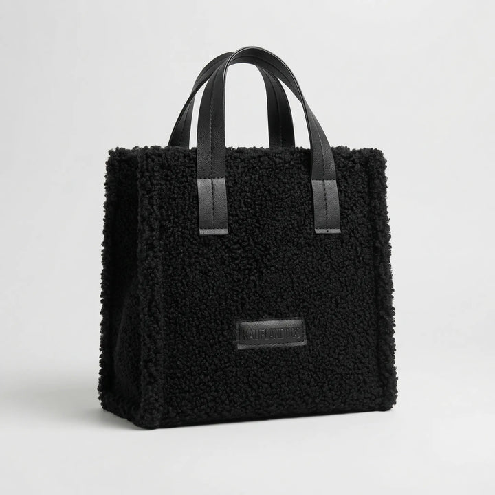 Structured Fluffy Tote Bag - Bouvella