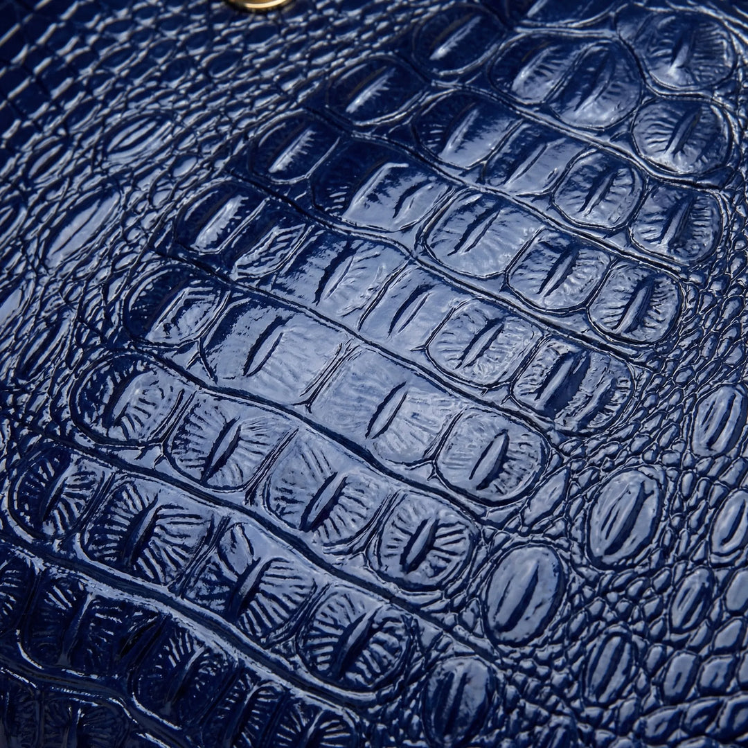 Structured Glossy Handbag - Vellara