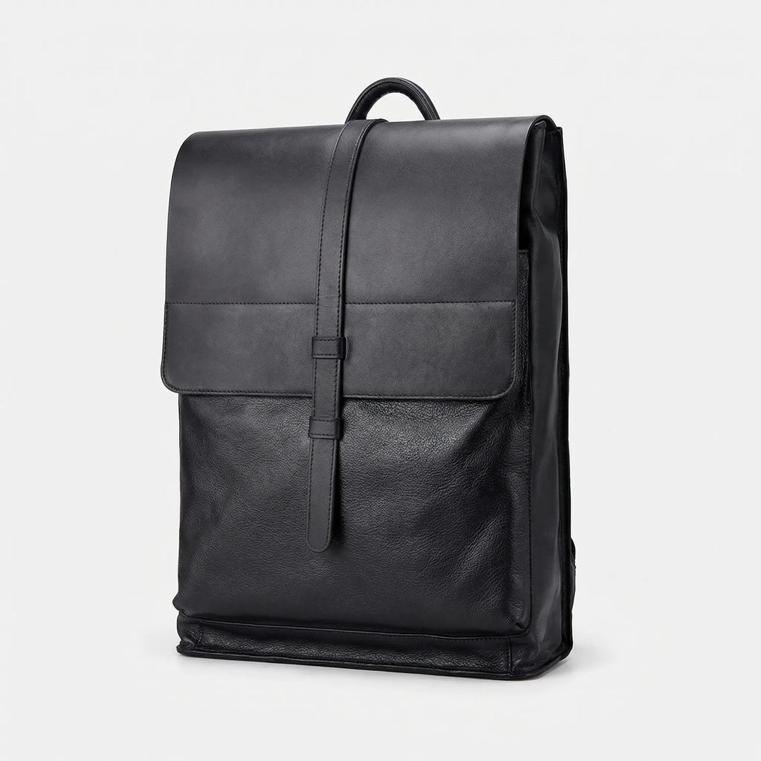 Structured Minimalist Flap-Top Backpack - Corvela