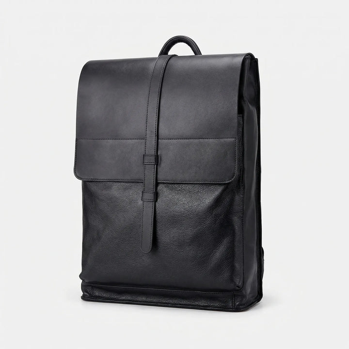 Structured Minimalist Flap-Top Backpack - Corvela