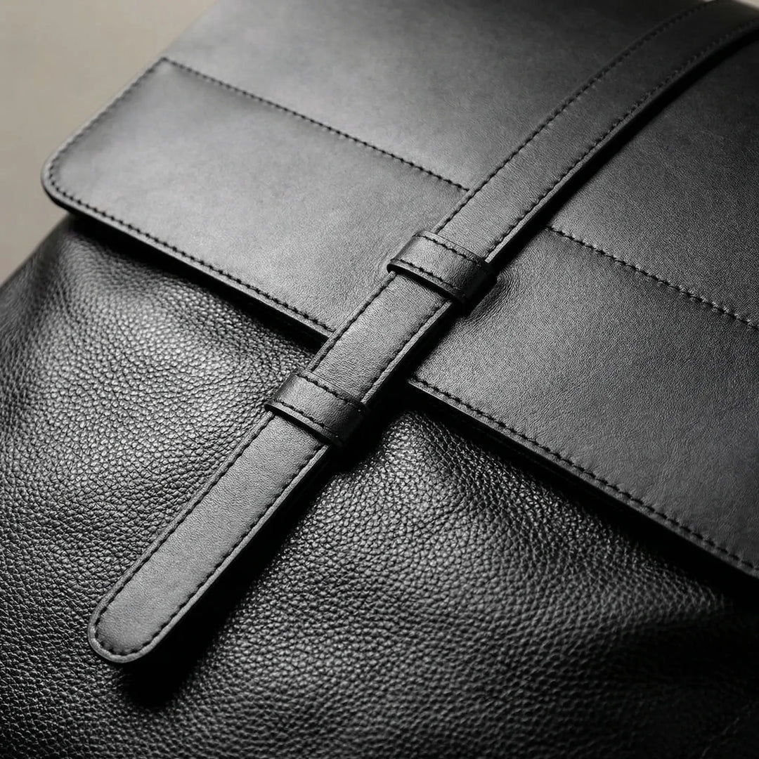 Structured Minimalist Flap-Top Backpack - Corvela